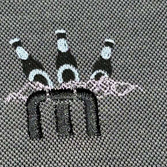 Travis Mathew Polo Shirt Mens Large Gray Priest Lake Golf Course Beer Palm Print - Picture 9 of 15